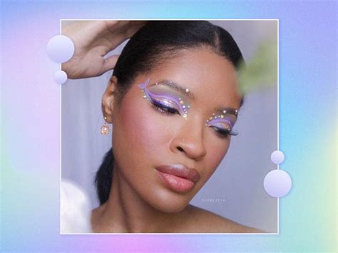 chanel mermaidcore makeup